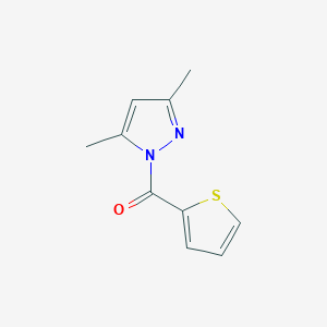 molecular formula C10H10N2OS B5627780 3,5-dimethyl-1-(2-thienylcarbonyl)-1H-pyrazole 