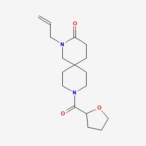 molecular formula C17H26N2O3 B5627797 2-allyl-9-(tetrahydro-2-furanylcarbonyl)-2,9-diazaspiro[5.5]undecan-3-one 