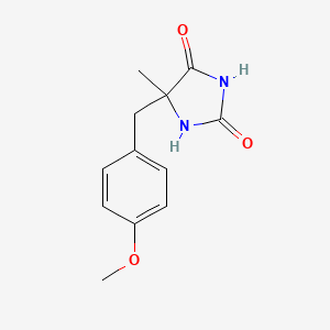 molecular formula C12H14N2O3 B562780 5-[(4-Methoxyphenyl)methyl]-5-methylimidazolidine-2,4-dione CAS No. 13500-24-8
