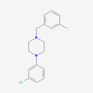 1-(3-chlorophenyl)-4-(3-methylbenzyl)piperazine