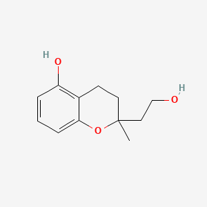 molecular formula C12H16O3 B562781 3,4-Dihydro-5-hydroxy-2-methyl-2H-1-benzopyran-2-ethanol CAS No. 107320-26-3