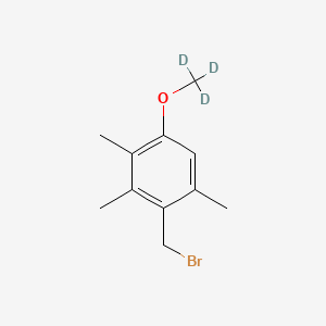 molecular formula C11H15BrO B562783 4-Methoxy-2,3,6-trimethylbenzyl Bromide-d3 CAS No. 1189693-80-8