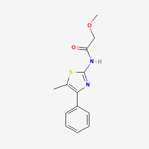 molecular formula C13H14N2O2S B5627843 2-methoxy-N-(5-methyl-4-phenyl-1,3-thiazol-2-yl)acetamide 