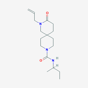 molecular formula C17H29N3O2 B5627858 2-allyl-N-(sec-butyl)-3-oxo-2,9-diazaspiro[5.5]undecane-9-carboxamide 