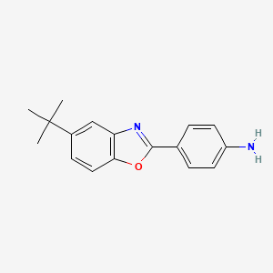 molecular formula C17H18N2O B5627866 4-(5-tert-butyl-1,3-benzoxazol-2-yl)aniline 