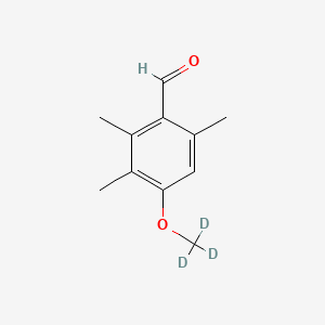 molecular formula C11H14O2 B562788 4-Methoxy-2,3,6-trimethylbenzaldehyde-d3 CAS No. 1216683-89-4