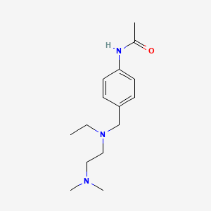 molecular formula C15H25N3O B5627899 N-(4-{[[2-(dimethylamino)ethyl](ethyl)amino]methyl}phenyl)acetamide 