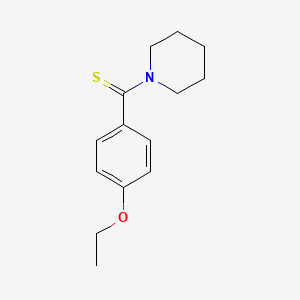 molecular formula C14H19NOS B5627911 1-[(4-ethoxyphenyl)carbonothioyl]piperidine CAS No. 404377-56-6