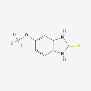 molecular formula C8H8N2OS B562793 5-(Methoxy-d3)-2-mercaptobenzimidazole CAS No. 922730-86-7