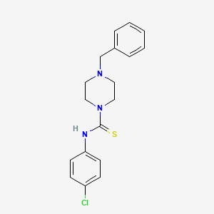 molecular formula C18H20ClN3S B5627937 4-benzyl-N-(4-chlorophenyl)-1-piperazinecarbothioamide 