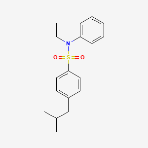 molecular formula C18H23NO2S B5627956 N-ethyl-4-isobutyl-N-phenylbenzenesulfonamide 
