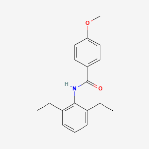 molecular formula C18H21NO2 B5628002 N-(2,6-diethylphenyl)-4-methoxybenzamide 