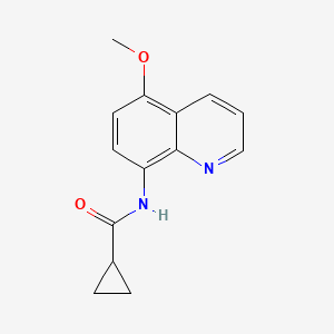 molecular formula C14H14N2O2 B5628016 N-(5-methoxy-8-quinolinyl)cyclopropanecarboxamide 