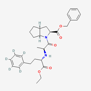 molecular formula C30H38N2O5 B562811 Ramipril Benzyl Ester-d5 CAS No. 1356929-60-6