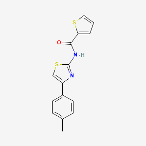 molecular formula C15H12N2OS2 B5628122 N-[4-(4-methylphenyl)-1,3-thiazol-2-yl]-2-thiophenecarboxamide 