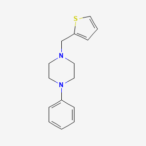 molecular formula C15H18N2S B5628288 1-phenyl-4-(2-thienylmethyl)piperazine 