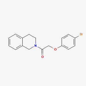molecular formula C17H16BrNO2 B5628299 2-[(4-bromophenoxy)acetyl]-1,2,3,4-tetrahydroisoquinoline 