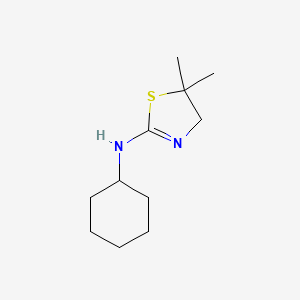 molecular formula C11H20N2S B5628331 N-cyclohexyl-5,5-dimethyl-4,5-dihydro-1,3-thiazol-2-amine 