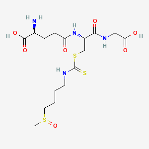 molecular formula C16H28N4O7S3 B562836 D,L-Sulforaphane Glutathione CAS No. 289711-21-3
