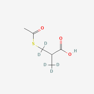 3-Acetylthio-2-methylpropanoic Acid-d5