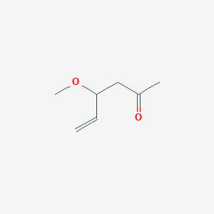 molecular formula C7H12O2 B056284 4-Methoxyhex-5-en-2-one CAS No. 112091-96-0