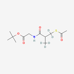 N-(3-Acetylthio-2-methylpropanoyl)glycine tert-Butyl Ester-d5