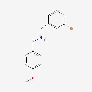 molecular formula C15H16BrNO B5628400 (3-bromobenzyl)(4-methoxybenzyl)amine 