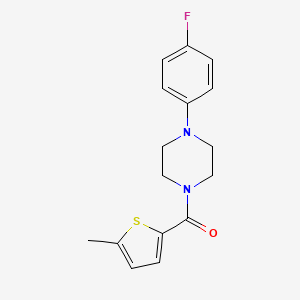 molecular formula C16H17FN2OS B5628415 1-(4-fluorophenyl)-4-[(5-methyl-2-thienyl)carbonyl]piperazine 