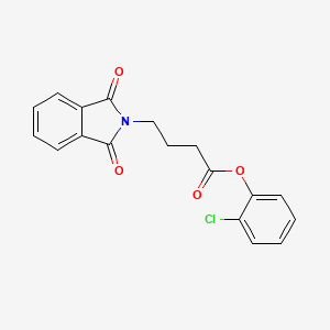 molecular formula C18H14ClNO4 B5628428 2-chlorophenyl 4-(1,3-dioxo-1,3-dihydro-2H-isoindol-2-yl)butanoate 