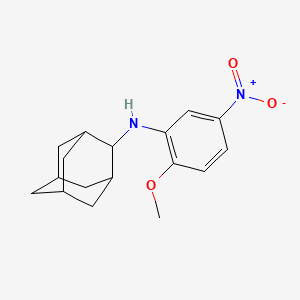 molecular formula C17H22N2O3 B5628449 2-adamantyl(2-methoxy-5-nitrophenyl)amine CAS No. 332108-15-3