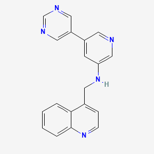 3-(4-Methylquinolinylamino)-5-(3-pyrimidinyl)pyridine