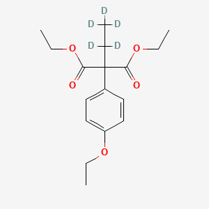 molecular formula C17H24O5 B562860 Diethyl 4-Ethoxyphenyl-(ethyl-d5)malonate CAS No. 1189708-84-6
