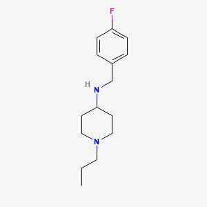 molecular formula C15H23FN2 B5628614 N-(4-fluorobenzyl)-1-propyl-4-piperidinamine 