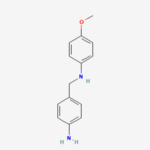 molecular formula C14H16N2O B5628629 (4-aminobenzyl)(4-methoxyphenyl)amine 