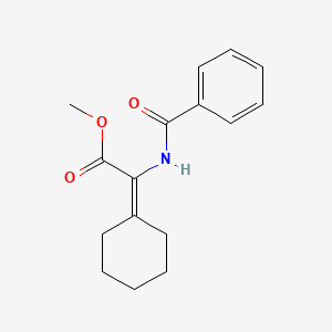 molecular formula C16H19NO3 B5628653 methyl (benzoylamino)(cyclohexylidene)acetate 