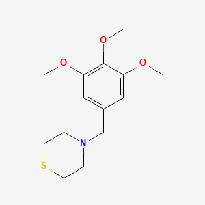 molecular formula C14H21NO3S B5628682 4-(3,4,5-trimethoxybenzyl)thiomorpholine 