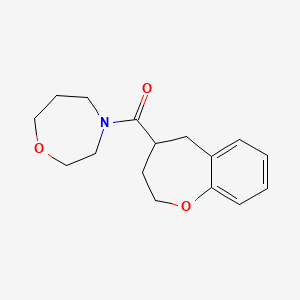 molecular formula C16H21NO3 B5628729 4-(2,3,4,5-tetrahydro-1-benzoxepin-4-ylcarbonyl)-1,4-oxazepane 