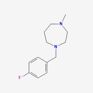 molecular formula C13H19FN2 B5628730 1-(4-fluorobenzyl)-4-methyl-1,4-diazepane 