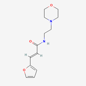 molecular formula C13H18N2O3 B5628762 3-(2-furyl)-N-[2-(4-morpholinyl)ethyl]acrylamide 
