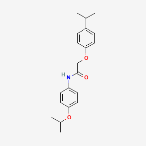 molecular formula C20H25NO3 B5628810 N-(4-isopropoxyphenyl)-2-(4-isopropylphenoxy)acetamide 