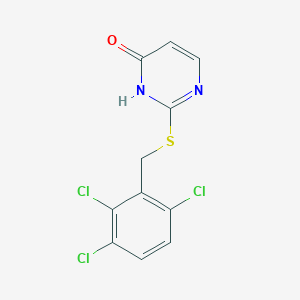 molecular formula C11H7Cl3N2OS B5628842 2-[(2,3,6-trichlorobenzyl)thio]-4(3H)-pyrimidinone 