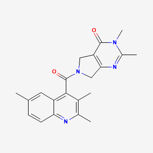 2,3-dimethyl-6-[(2,3,6-trimethyl-4-quinolinyl)carbonyl]-3,5,6,7-tetrahydro-4H-pyrrolo[3,4-d]pyrimidin-4-one