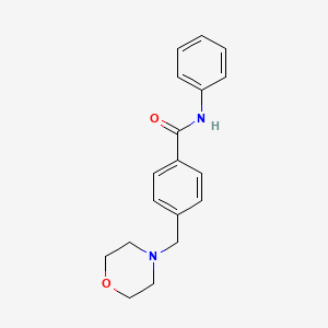 molecular formula C18H20N2O2 B5628933 4-(4-morpholinylmethyl)-N-phenylbenzamide 