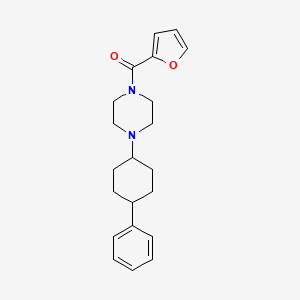 molecular formula C21H26N2O2 B5628976 1-(2-furoyl)-4-(4-phenylcyclohexyl)piperazine 