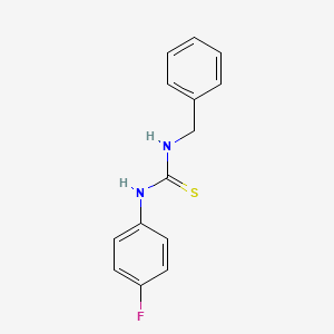molecular formula C14H13FN2S B5629008 N-benzyl-N'-(4-fluorophenyl)thiourea 