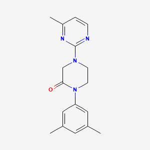molecular formula C17H20N4O B5629021 1-(3,5-dimethylphenyl)-4-(4-methylpyrimidin-2-yl)piperazin-2-one 