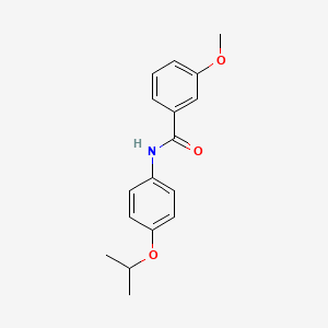 molecular formula C17H19NO3 B5629034 N-(4-isopropoxyphenyl)-3-methoxybenzamide 