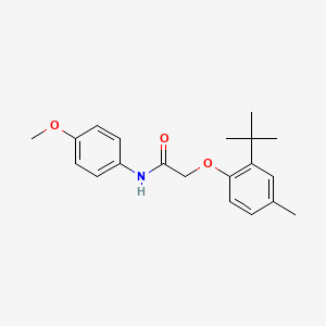 molecular formula C20H25NO3 B5629054 2-(2-tert-butyl-4-methylphenoxy)-N-(4-methoxyphenyl)acetamide 