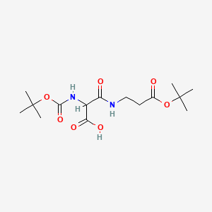 2,2,13,13-Tetramethyl-4,7,11-trioxo-3,12-dioxa-5,8-diazatetradecane-6-carboxylic acid