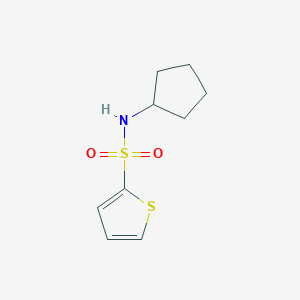 molecular formula C9H13NO2S2 B5629116 N-cyclopentyl-2-thiophenesulfonamide 